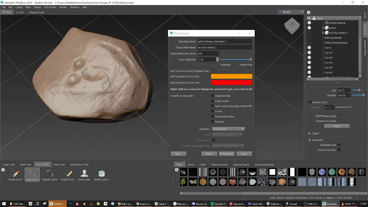 Mudbox Retopology