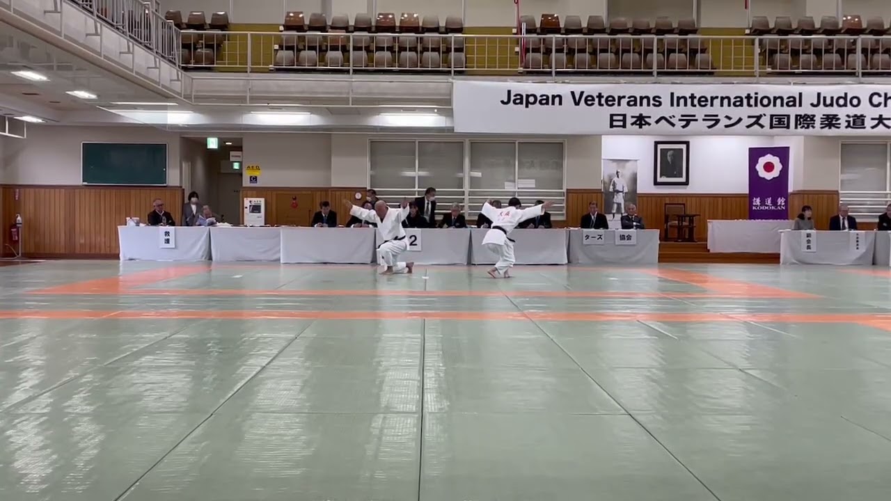 第１８回、日本マスターズ柔道大会、五の形、取：大森　優子、受：小川　琢磨