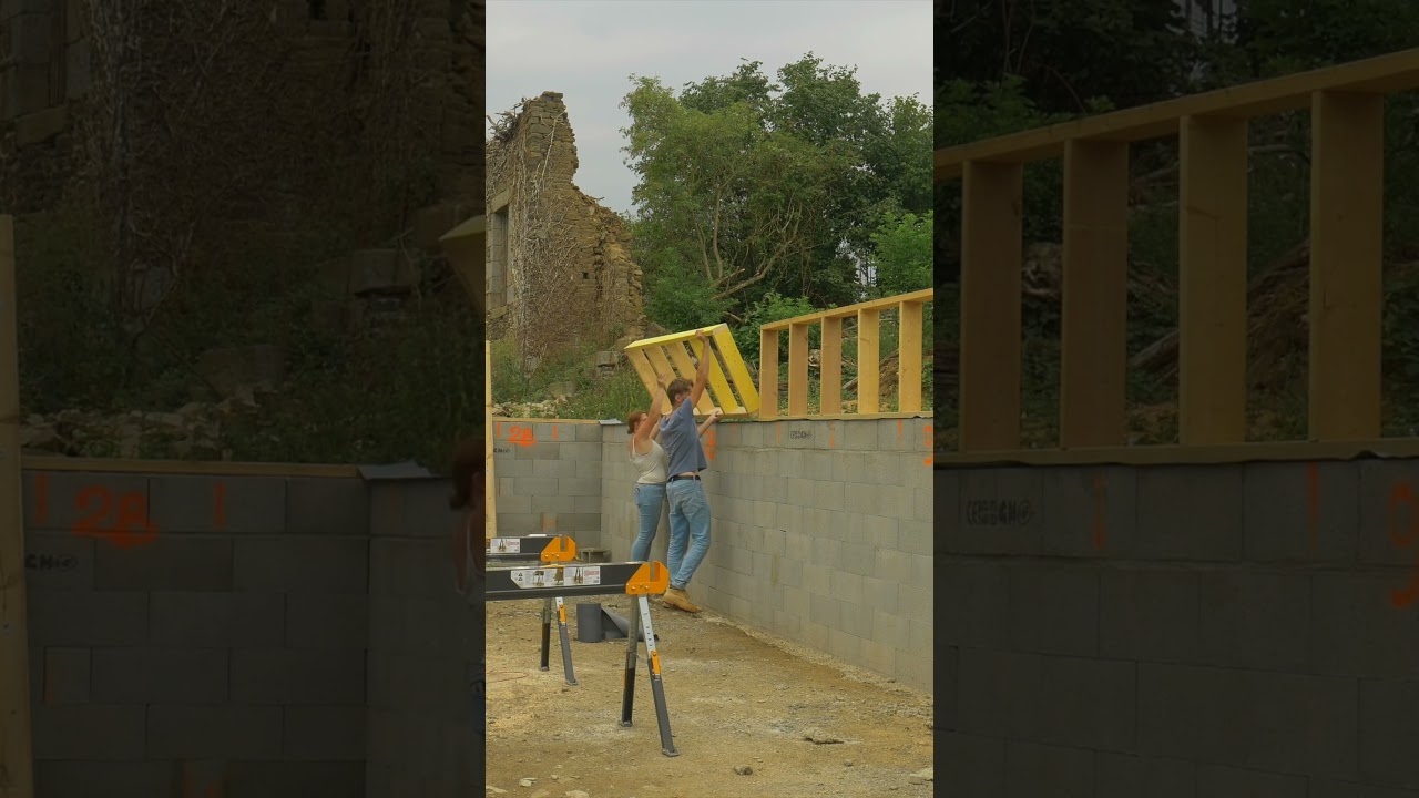 On construit nos premiers murs en bois - RECAP.15 #autoconstruction #ossaturebois #constructionbois