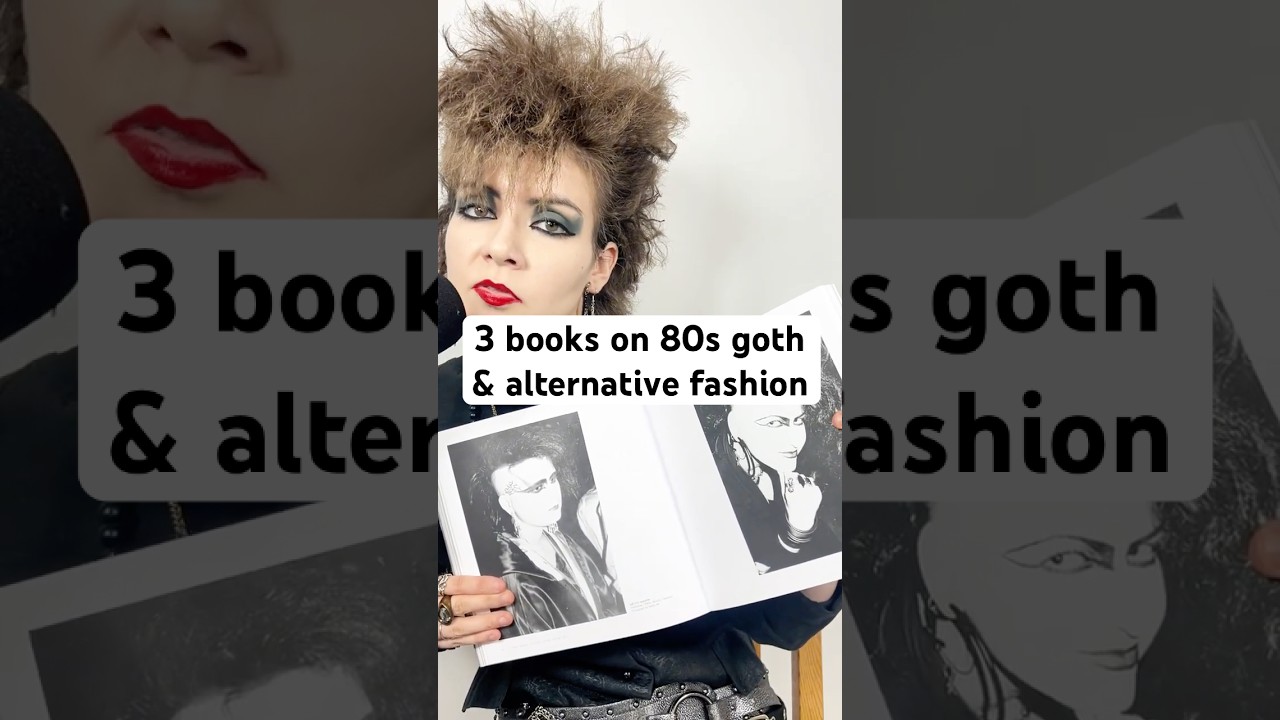 3 books on 80s goth/alt fashion #80sfashion #fashionhistory #goth #altfashion
