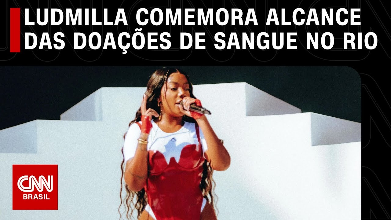 Ludmilla comemora alcance das doações de sangue no Rio | LIVE CNN