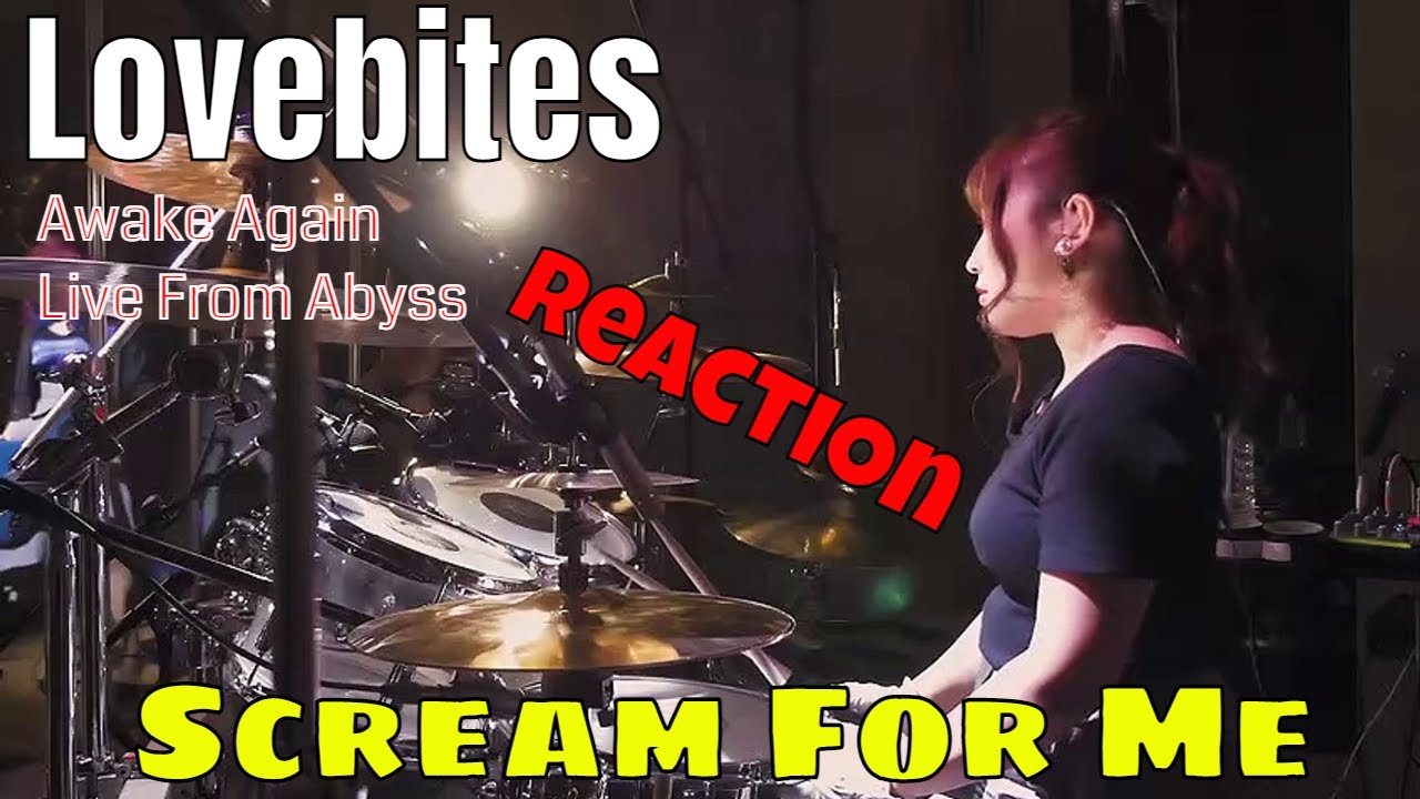 LOVEBITES - SCREAM FOR ME REACTION (AWAKE AGAIN - LIVE FROM ABYSS) | DRUMMER REACTS