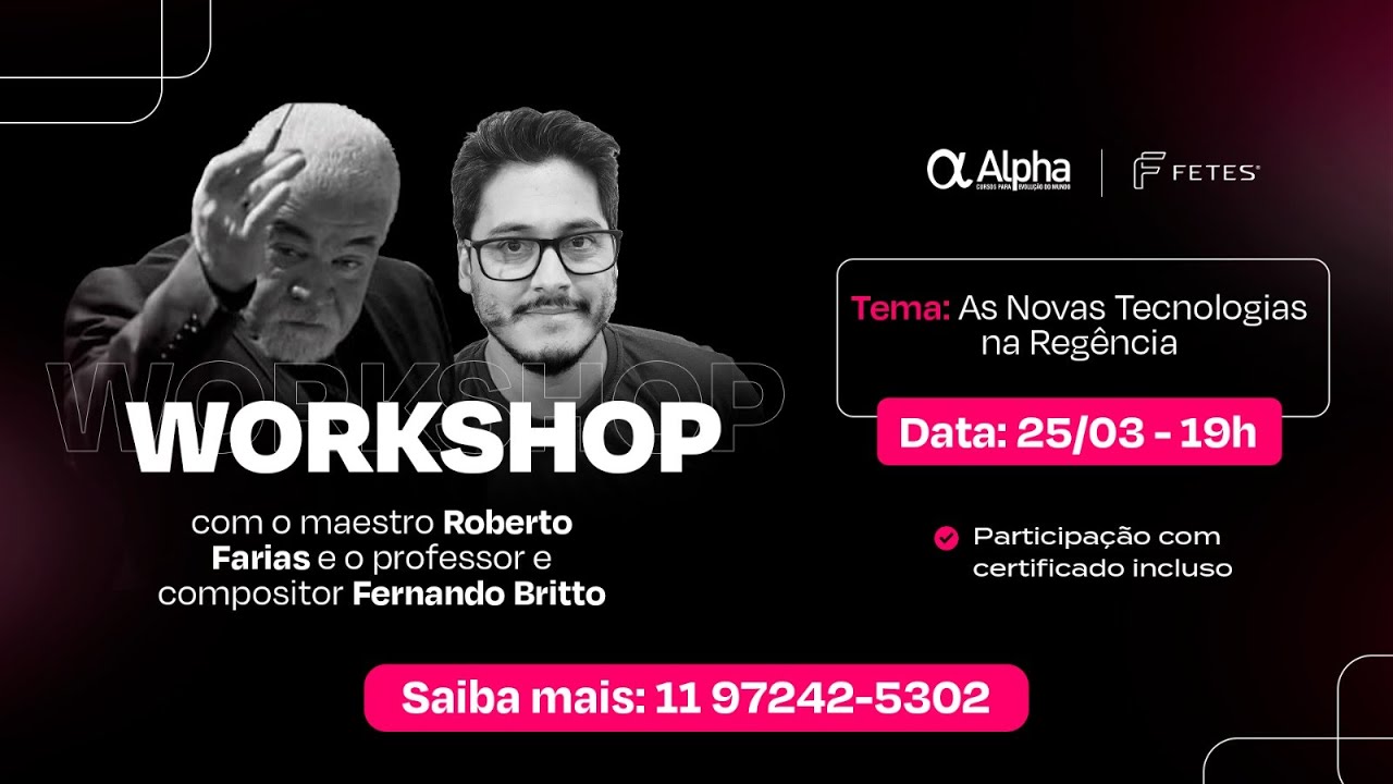 WORKSHOP - As Novas Tecnologias na Reg&ecirc;ncia