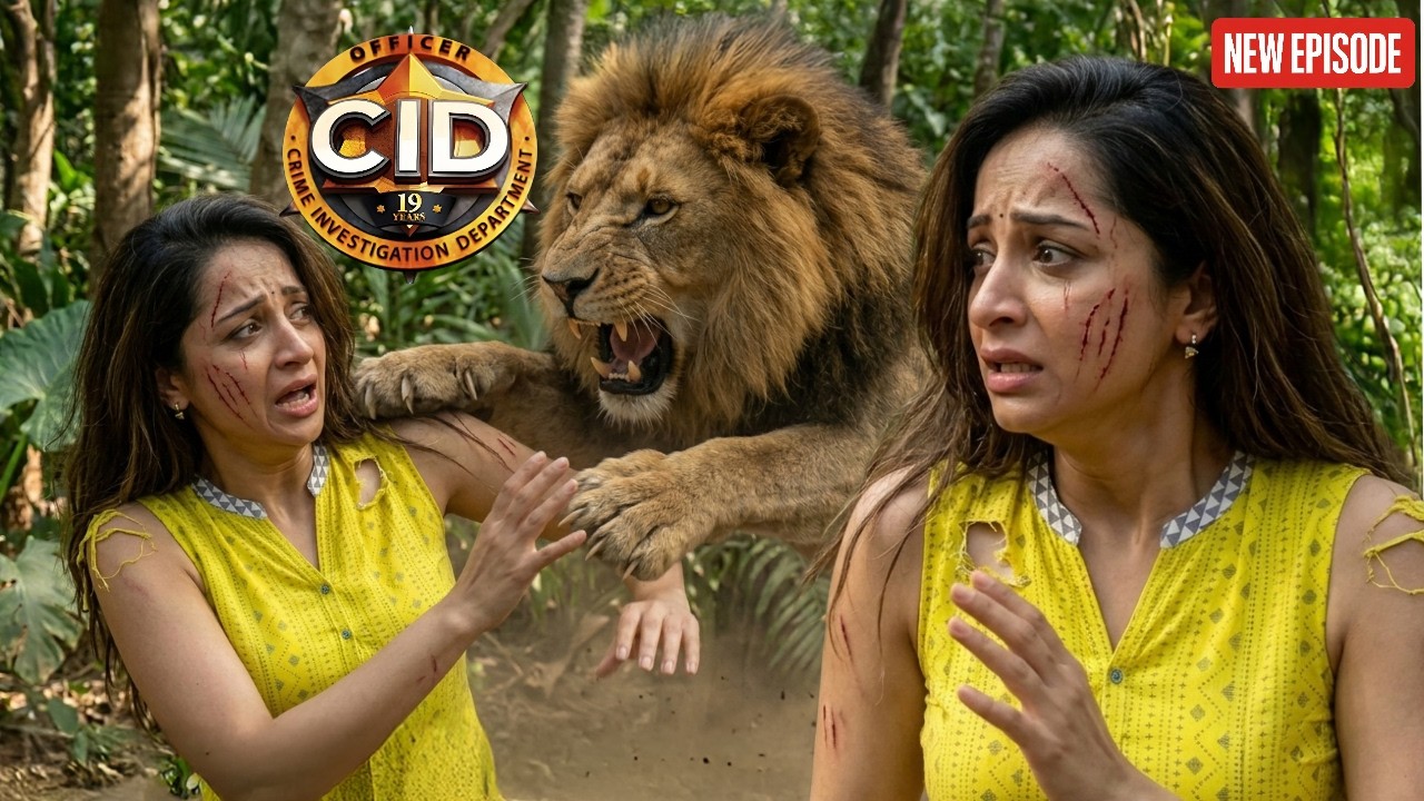 জঙ্গলে একটি সিংহ পূর্বীকে আক্রমণ করে এবং সে আহত হয় || CID BANGLA  || NEW EPISODE