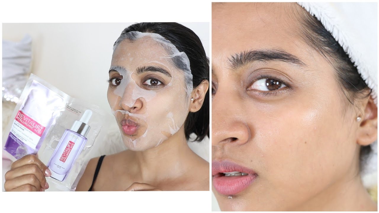 Fresh plump Skin in 15 Mins | Loreal Paris Hyaluronic Acid Sheet Mask