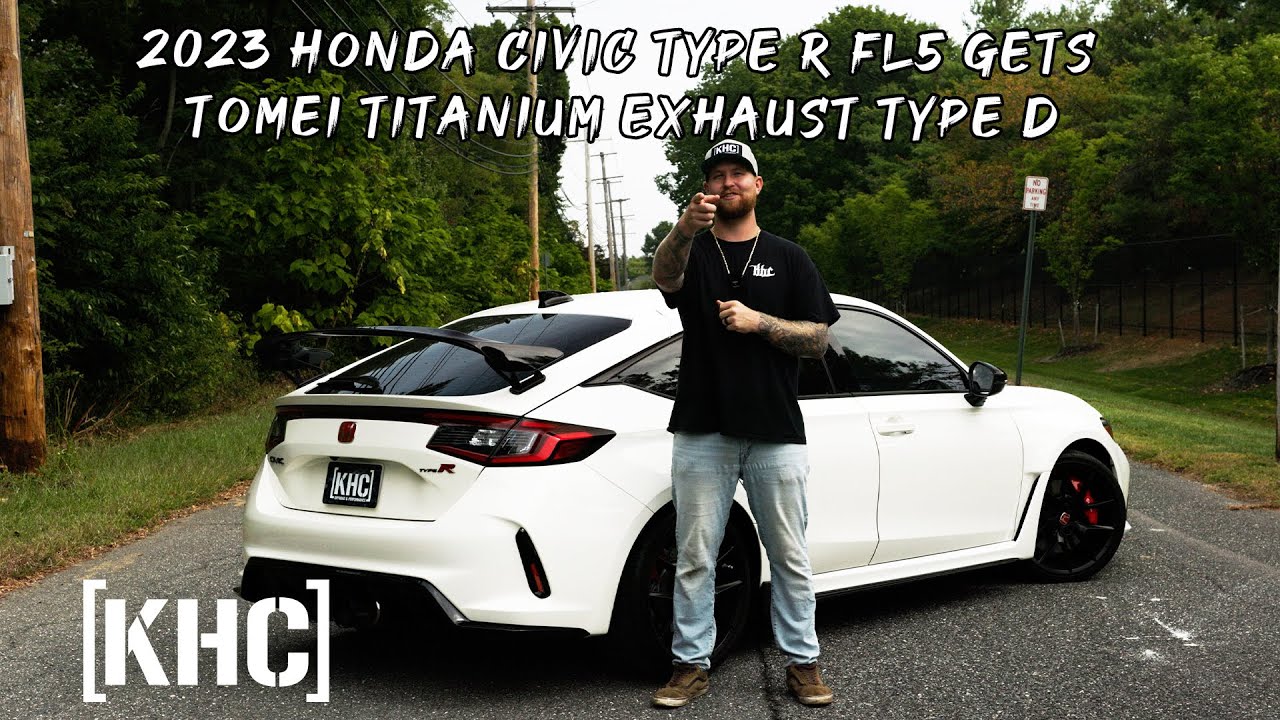 Honda Civic Type R FL5 2023 года получила титановую выхлопную систему Tomei Type D!