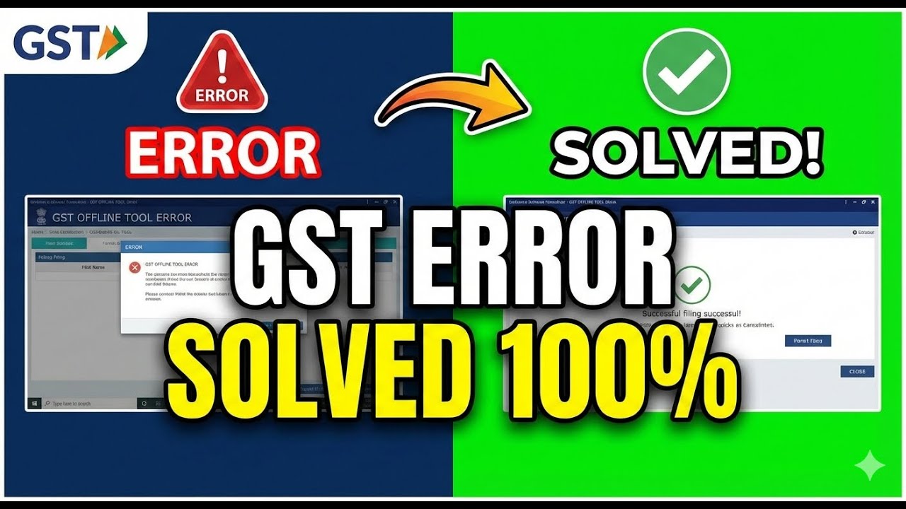 GST Offline Tool JSON Not Generating Error | Solution | GST Return Filing Fix #gstr2a  #gst #gstr1