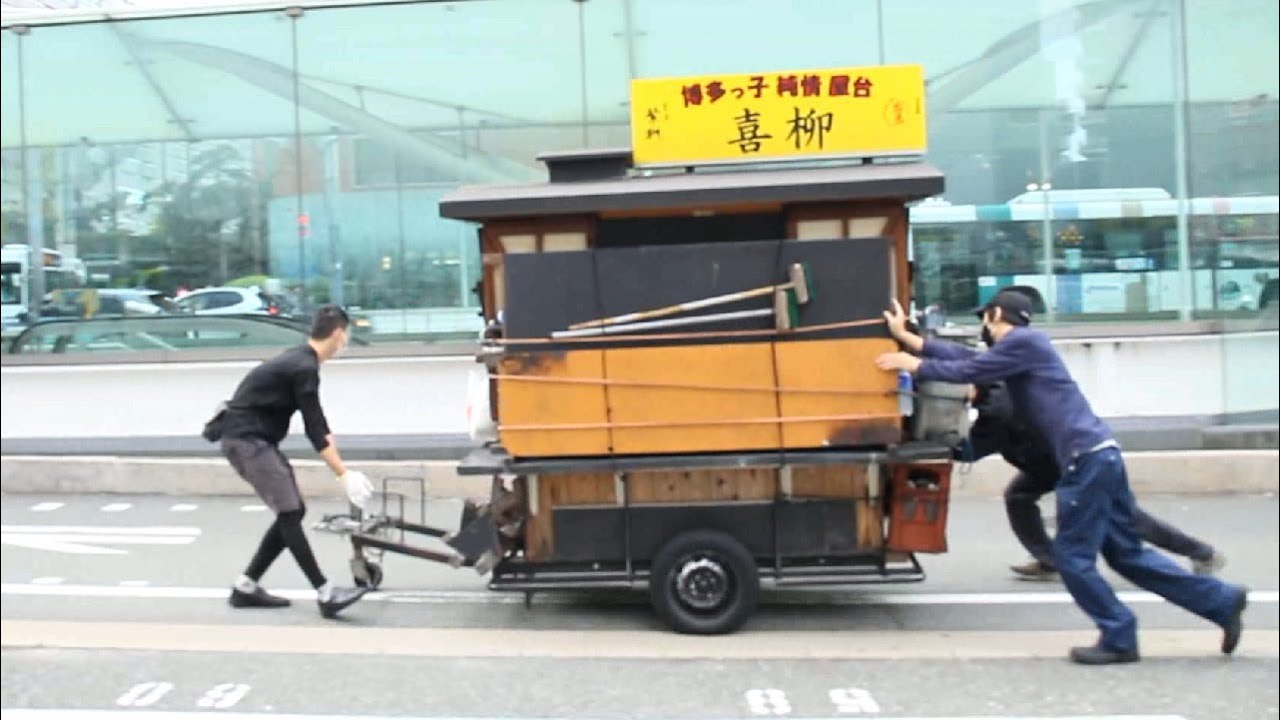 いつも満席＆行列の超人気店！博多人情屋台の組み立てから一日密着｜Japanese street food Yatai in Fukuoka Hakata