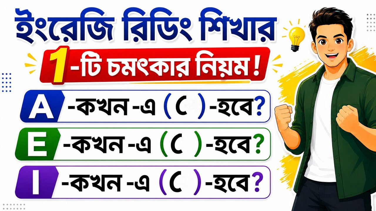 A/E/I -কখন 'এ' হবে? || এ-কার (ে) এর জন্য কখন 