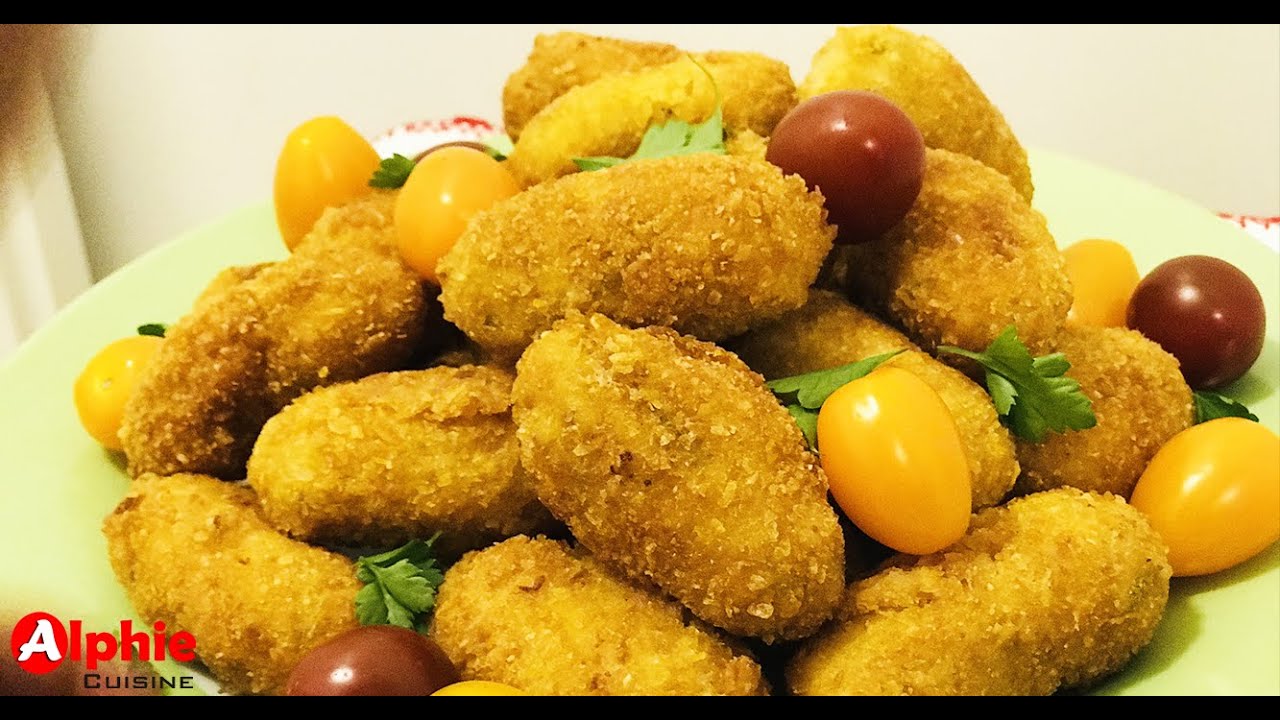 CROQUETTES de POULET Croustillant !!! - Crispy Chicken Nuggets - Ndogou Chez Alphie Cuisine