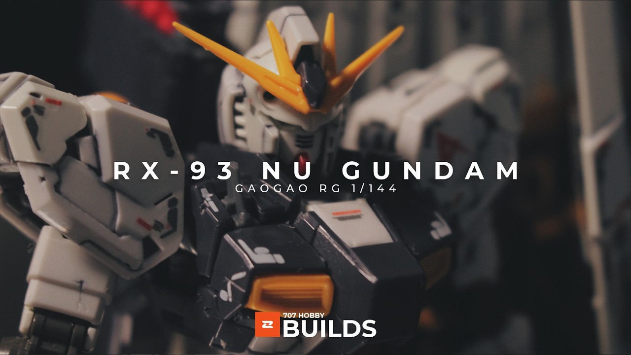 RX-93 Nu Gundam RG | Gaogao Build (ASMR)