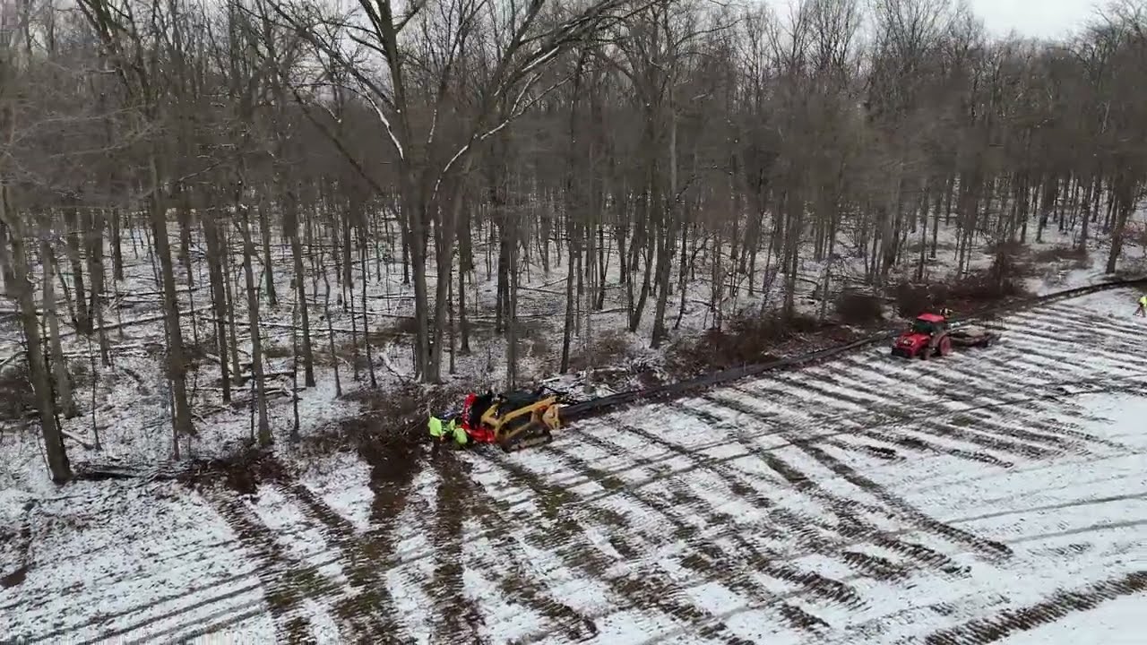 Solar Farm Silt Fence Plow Installation