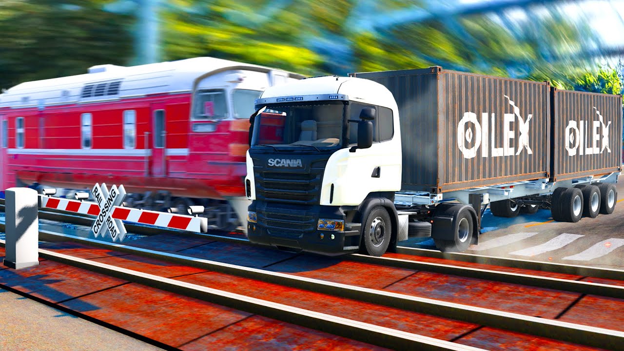 Train Accidents & phone texting and driving car crashes | Episode 2 | BeamNG.drive