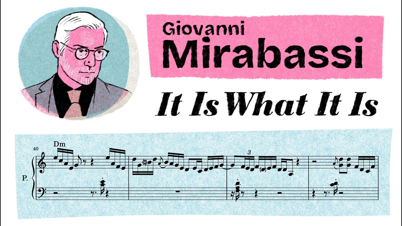 Giovanni Mirabassi Is Grooving Hard (It Is What It Is)