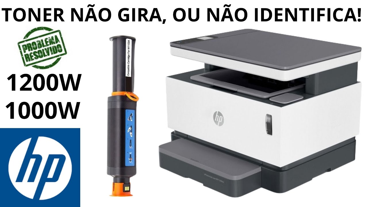 🏆IMPRESSORA HP NEVERSTOP NÃO GIRA O TONER