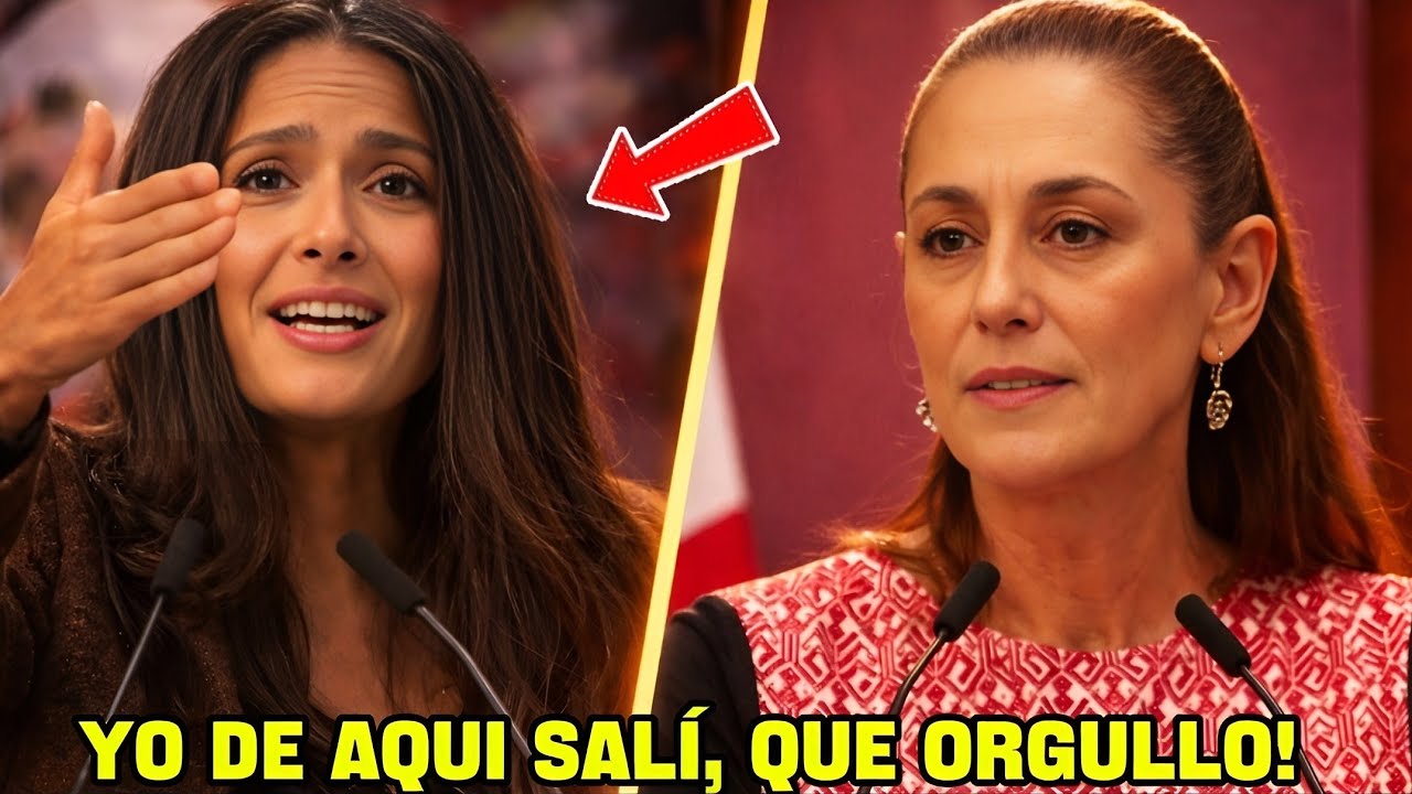 SALMA HAYEK Deja Sin Palabras a CLAUDIA Cuando La Sorprendió En Su Conferencia, casi lloran