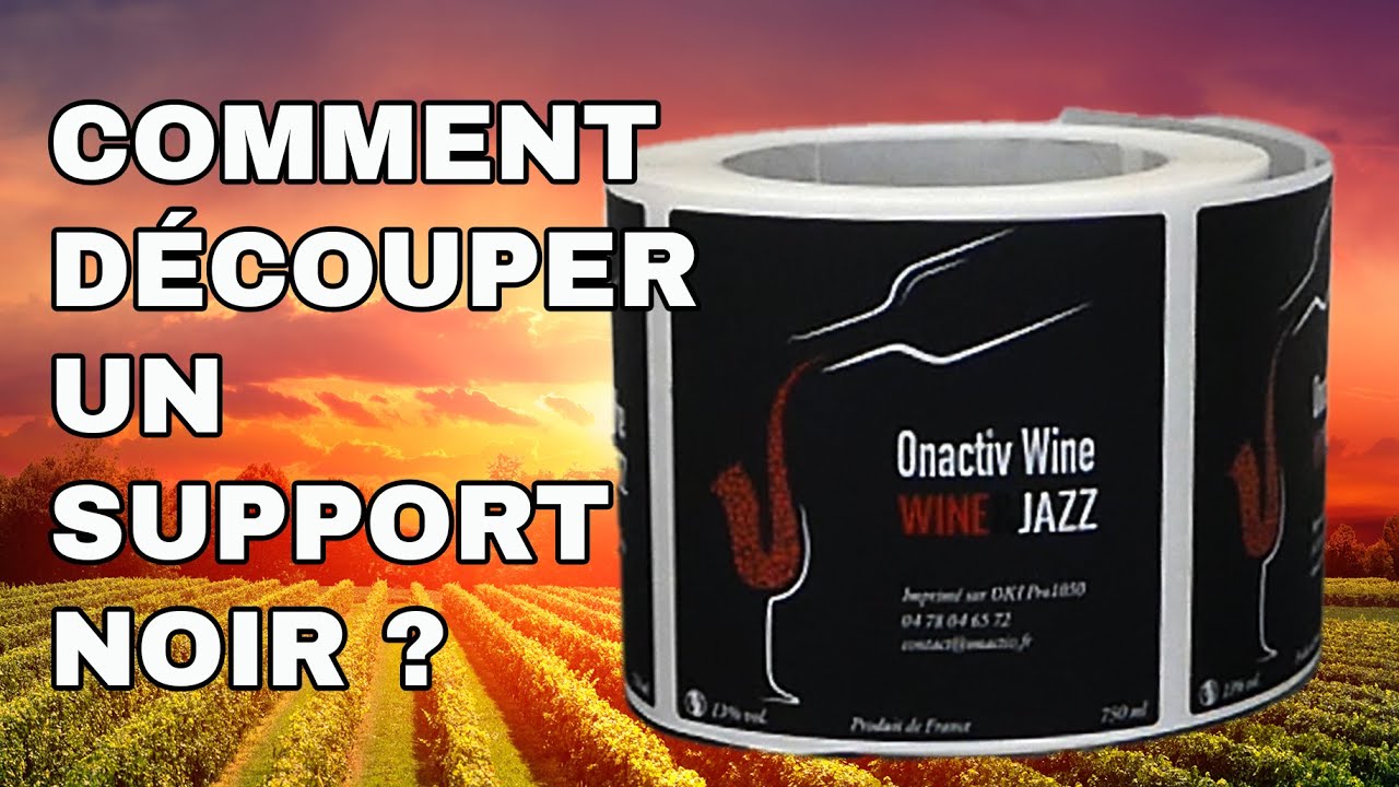 Comment découper des étiquettes sur support noir ?