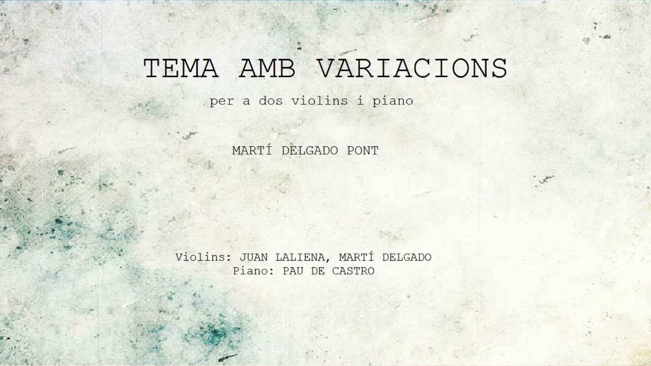 Tema amb variacions | Martí Delgado