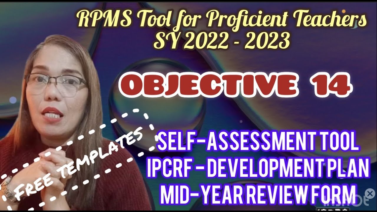 OBJECTIVE 14 RPMS for Proficient Teachers SY 2022 - 2023 | Free SAT, IPCRF - DP and MRF templates