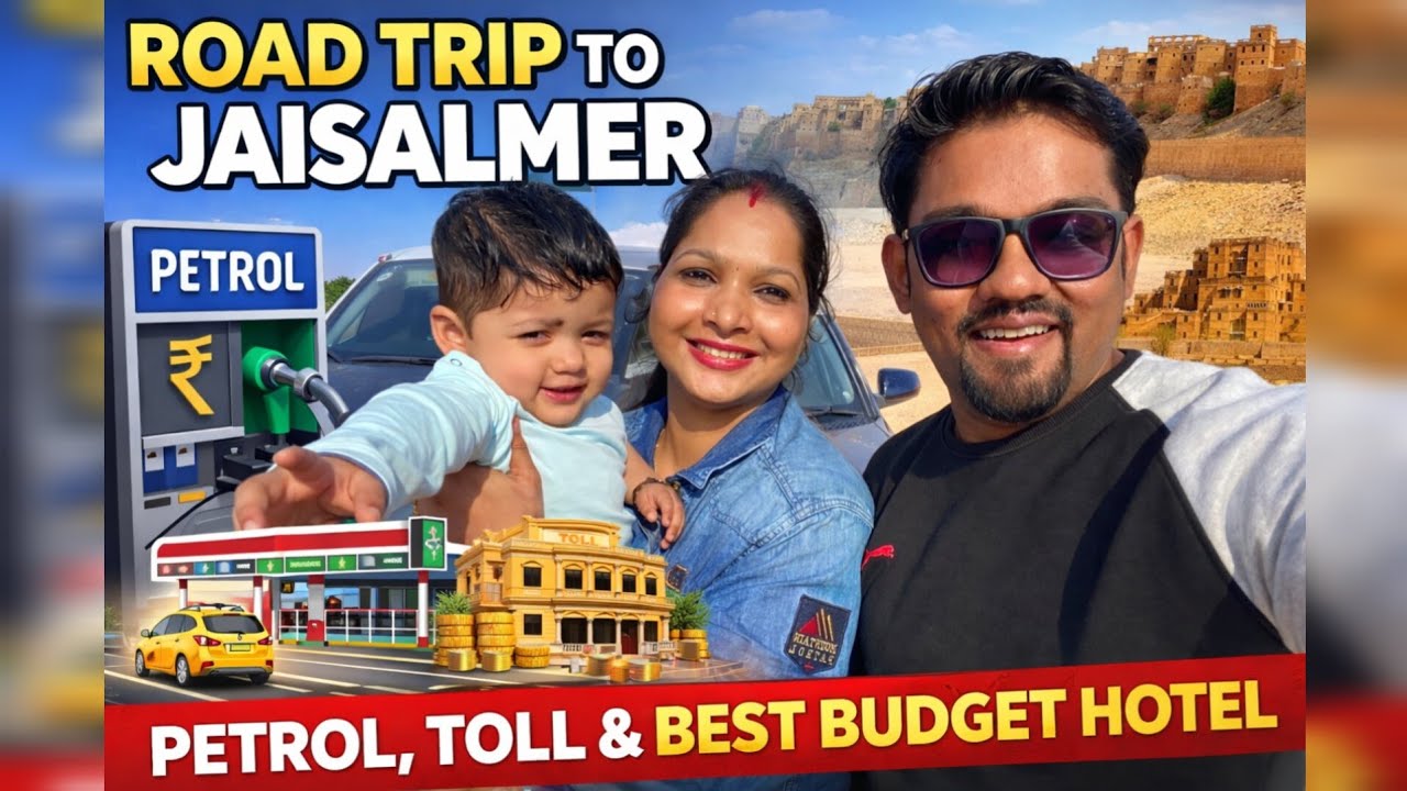 🚗 Road Trip to Jaisalmer from Delhi & Bikaner | Complete Route, Petrol, Toll & Time Guide |#roadtrip