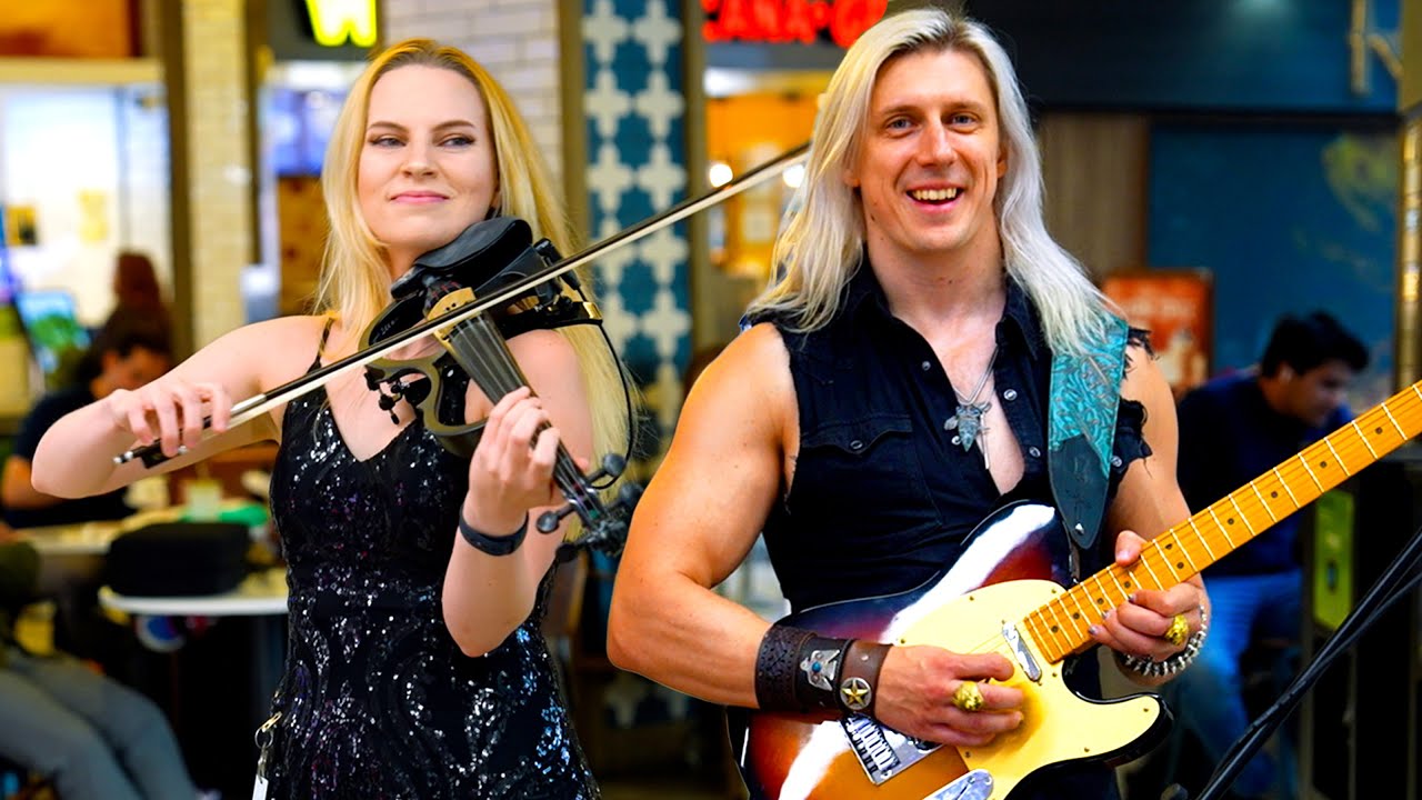 I Ask if She Knows Led Zeppelin and This Violinist Shocks The Airport Crowd 