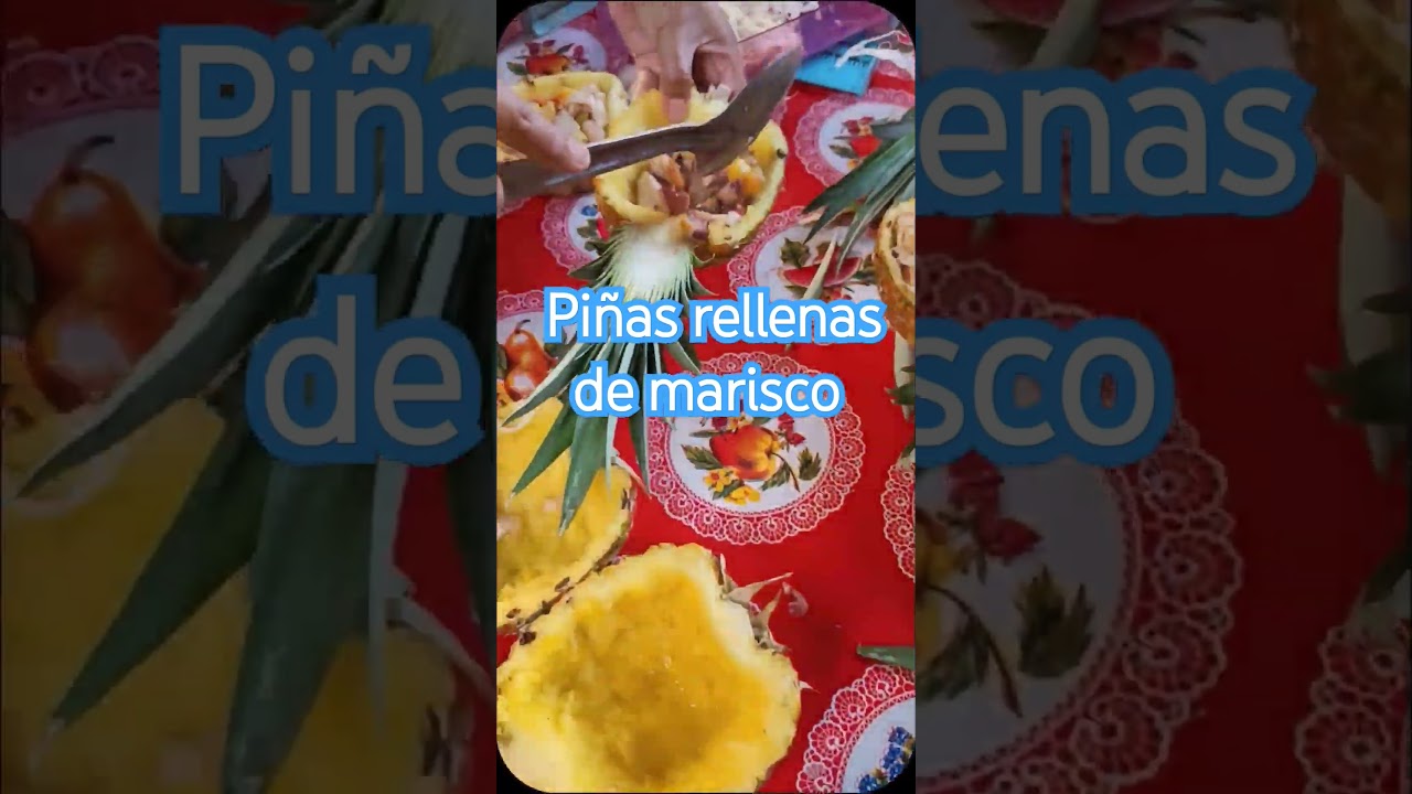 #pi&ntilde;asrellenas de marisco gratinados con quesillo #suscr&iacute;bete #mariscada