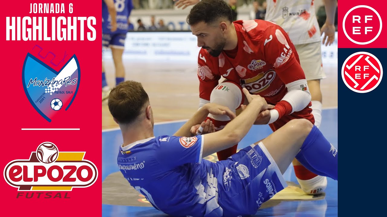Resumen #PrimeraDivisiónFS |Quesos El Hidalgo Manzanares 2-3 ElPozo Murcia Costa Cálida| Jornada 6