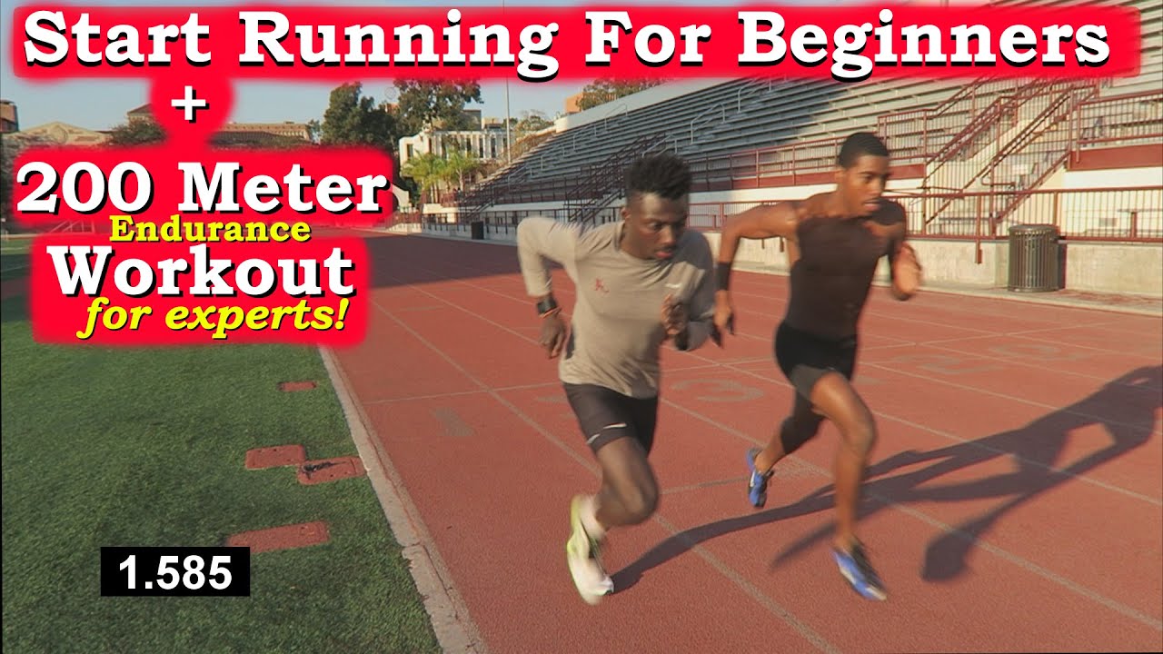 How to Start Running for Beginners + 200 Meter Dash Endurance Workout!