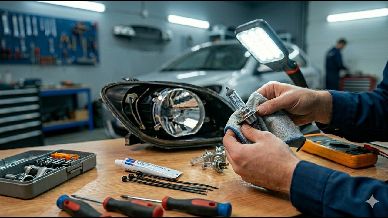 Great Wall c30 qalogen lampıçqasının dəyişdirilməsi