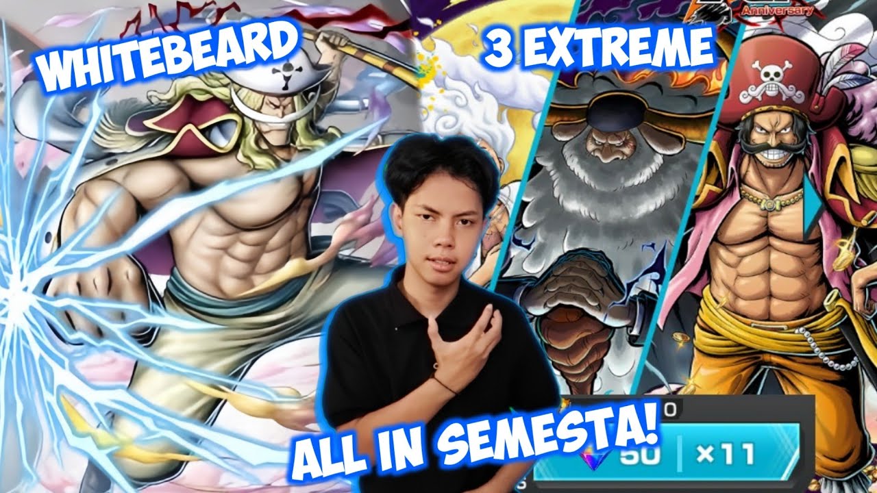 ALL IN SEMESTA! DEMI GACHA WHITEBEARD & 3 EXTREME🔥 One Piece Bounty Rush 