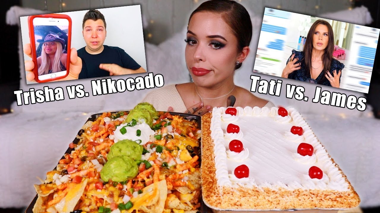 НАЧОС И ТРИ ЛЕЧЕС КЕЙК МУКБАНГ + Что за фигня творится с ютуберами?????