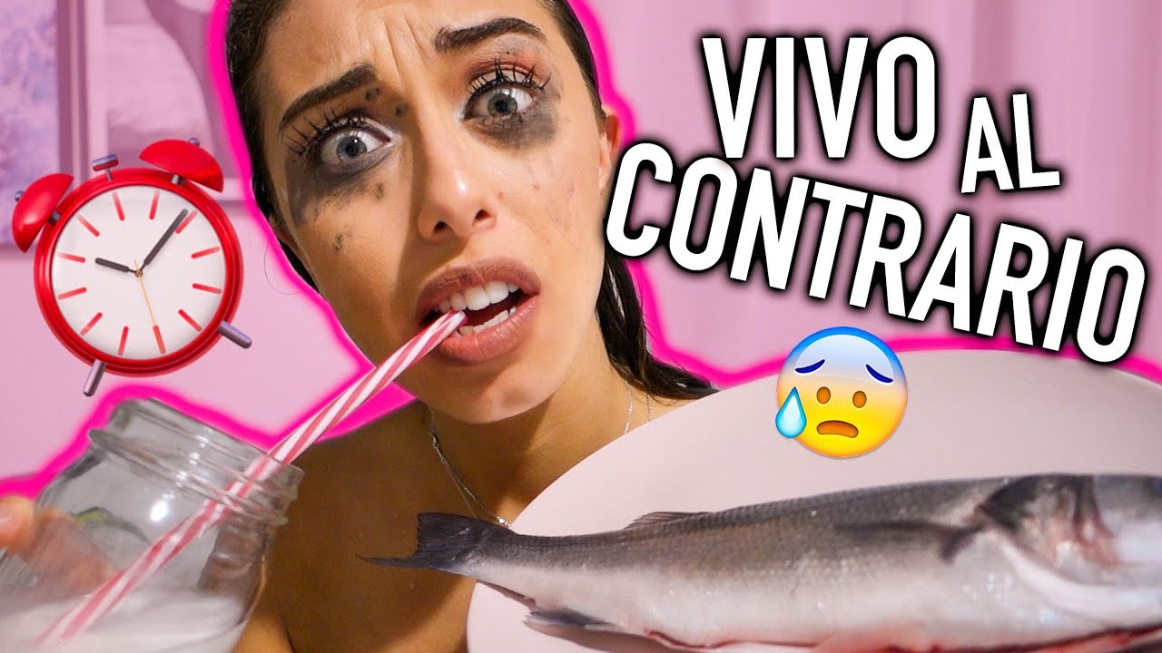VIVO AL CONTRARIO PER 24H CHALLENGE!! ⚠️😱