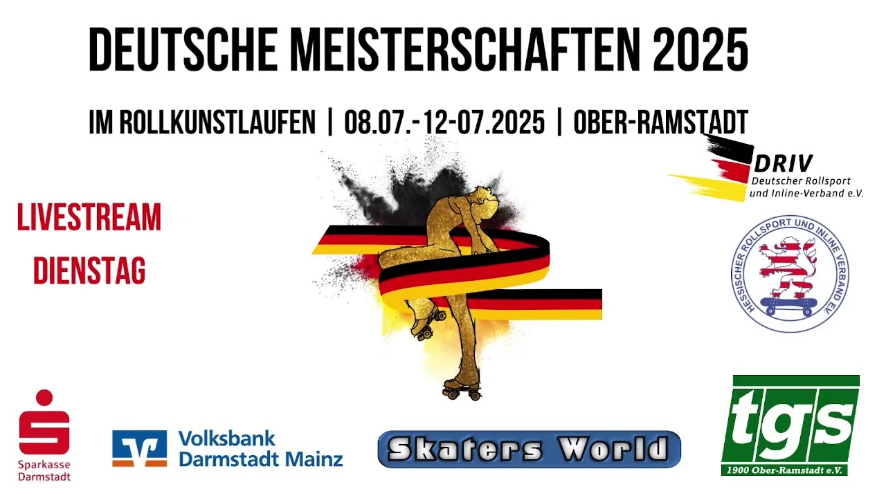 Deutsche Meisterschaften im Rollkunstlaufen 2025 - Tag 1 - Ober Ramstadt