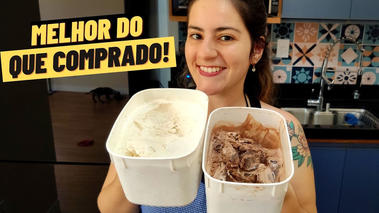 💵 R$ 8 │ COMO FAZER SORVETE CASEIRO DE MASSA COM LIGA NEUTRA E EMULSIFICANTE