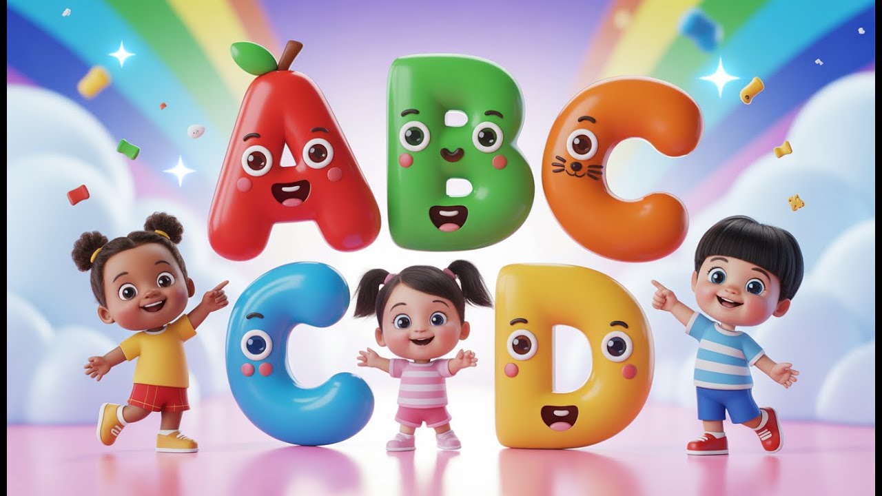 ABCD Dance for Kids 🕺🎶 | Alphabet Fun Dance | A to Z Rhymes | SK Studio Rhymes #abcd #kidslearning