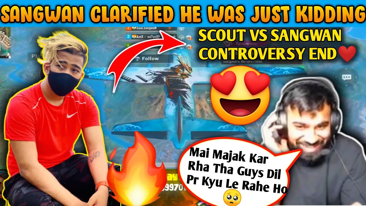 Sangwan Reply To Scout🤩| He Was Not Trolling Scout🥰| Scout Vs Sangwan Controversy😱@Sangwan24 @officialscoutop