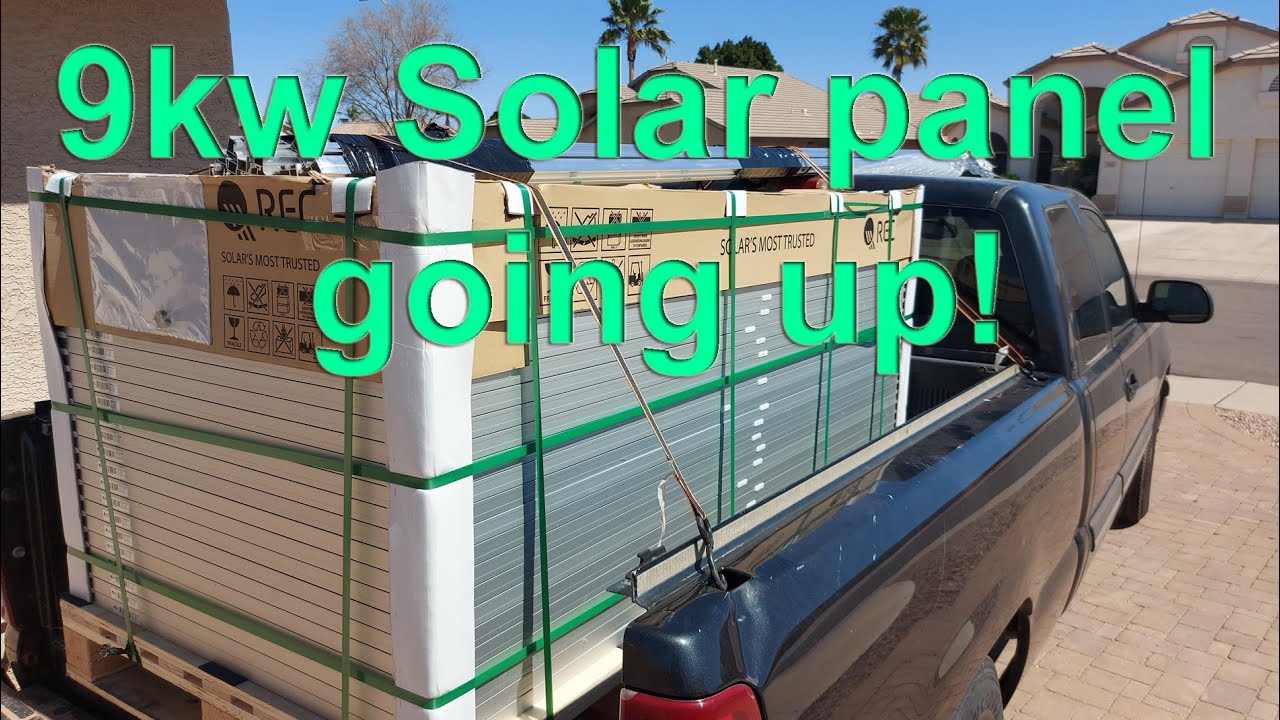 9kw of Solar Panels installed (26x 355watts REC TwinPeak 72 XV)
