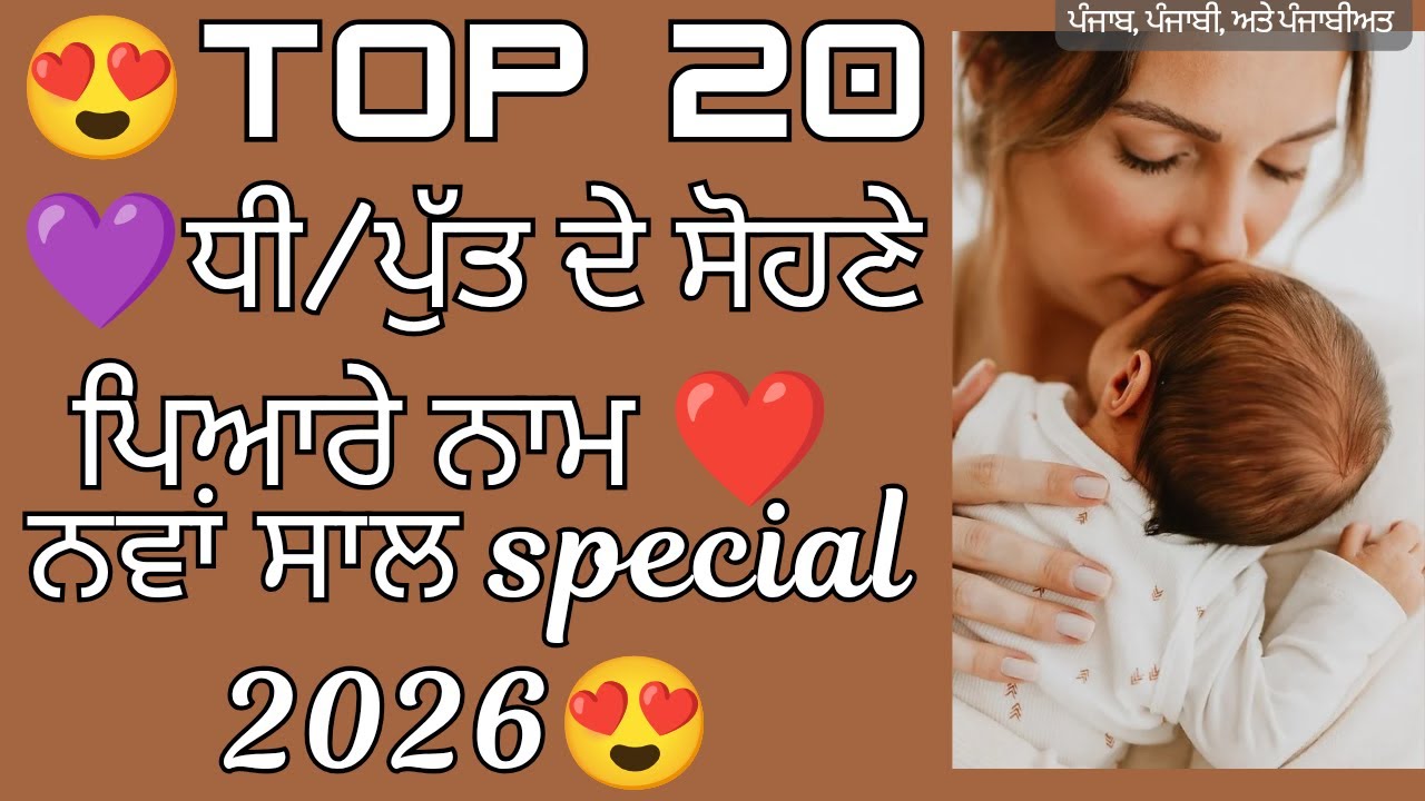 Unique punjabi names 2025-2026, Top trending Punjabi names boys and girls 2025,