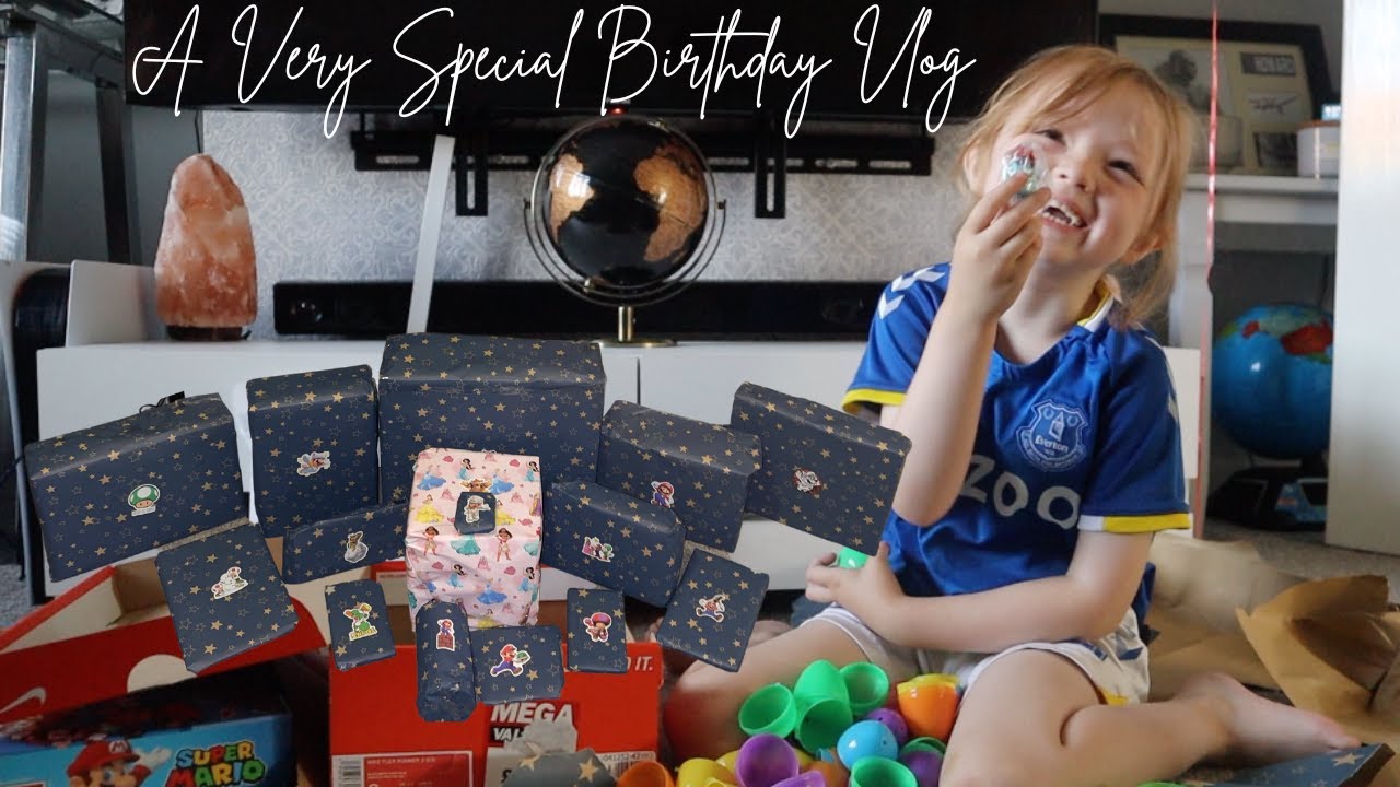 A VERY SPECIAL 4th BIRTHDAY VLOG | OPENING PRESENTS ...