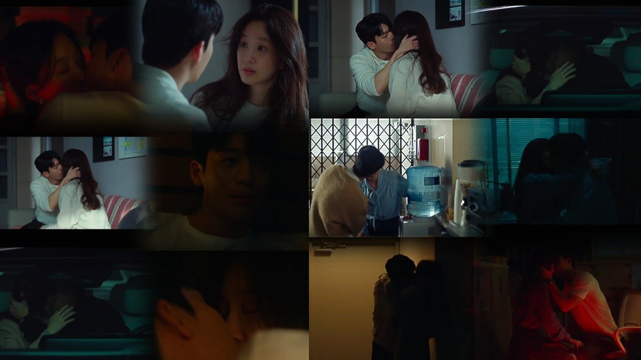 Wi Ha Joon Won's & Jung Ryeo  kiss scenes 🥵The Midnight Romance in Hagwon