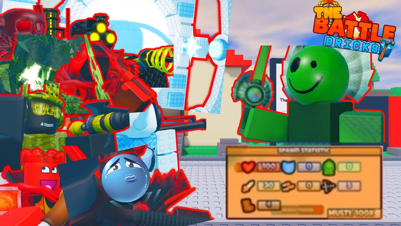 100x mag and 0 firerate Fraud vs ALL ch. bosses (including tumored) | The Battle Bricks
