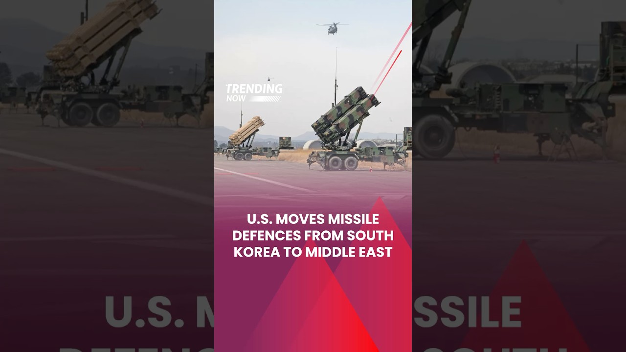 U.S. MOVES MISSILE DEFENCES FROM SOUTH KOREA TO MIDDLE EAST