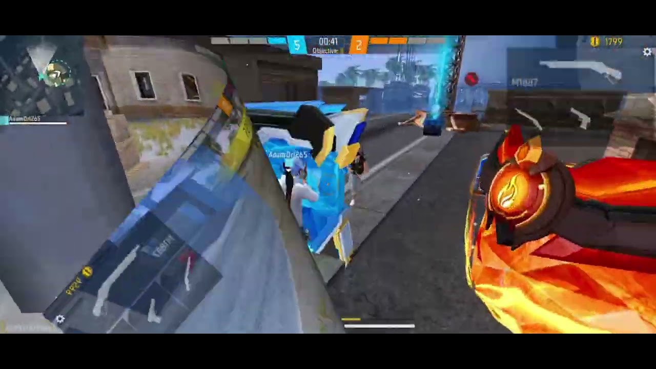 Free fire 🔥.  1 vs 2