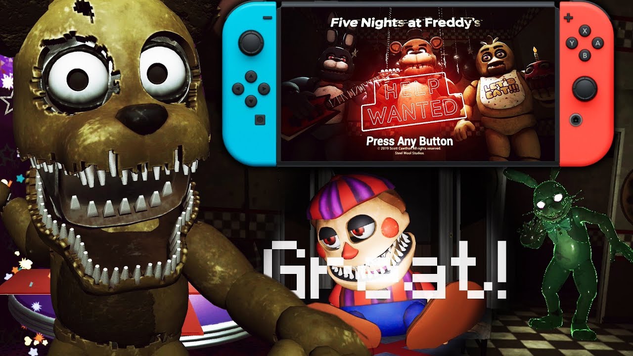 FNAF HELP WANTED FOR THE NINTENDO SWITCH! (PART 2)
