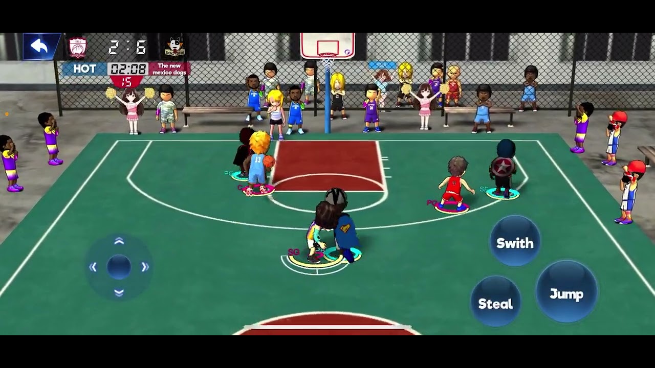 Playing SBA (street basketball association)