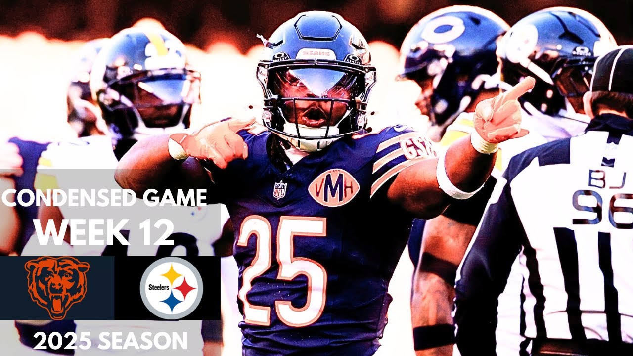 Bears vs Steelers 2025 Week 12 Condensed Game | NFL Highlights
