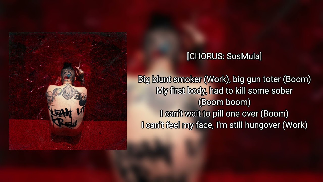 Sosmula Feat. Jasiah - CAN'T FEEL MY FACE (Lyric Video)