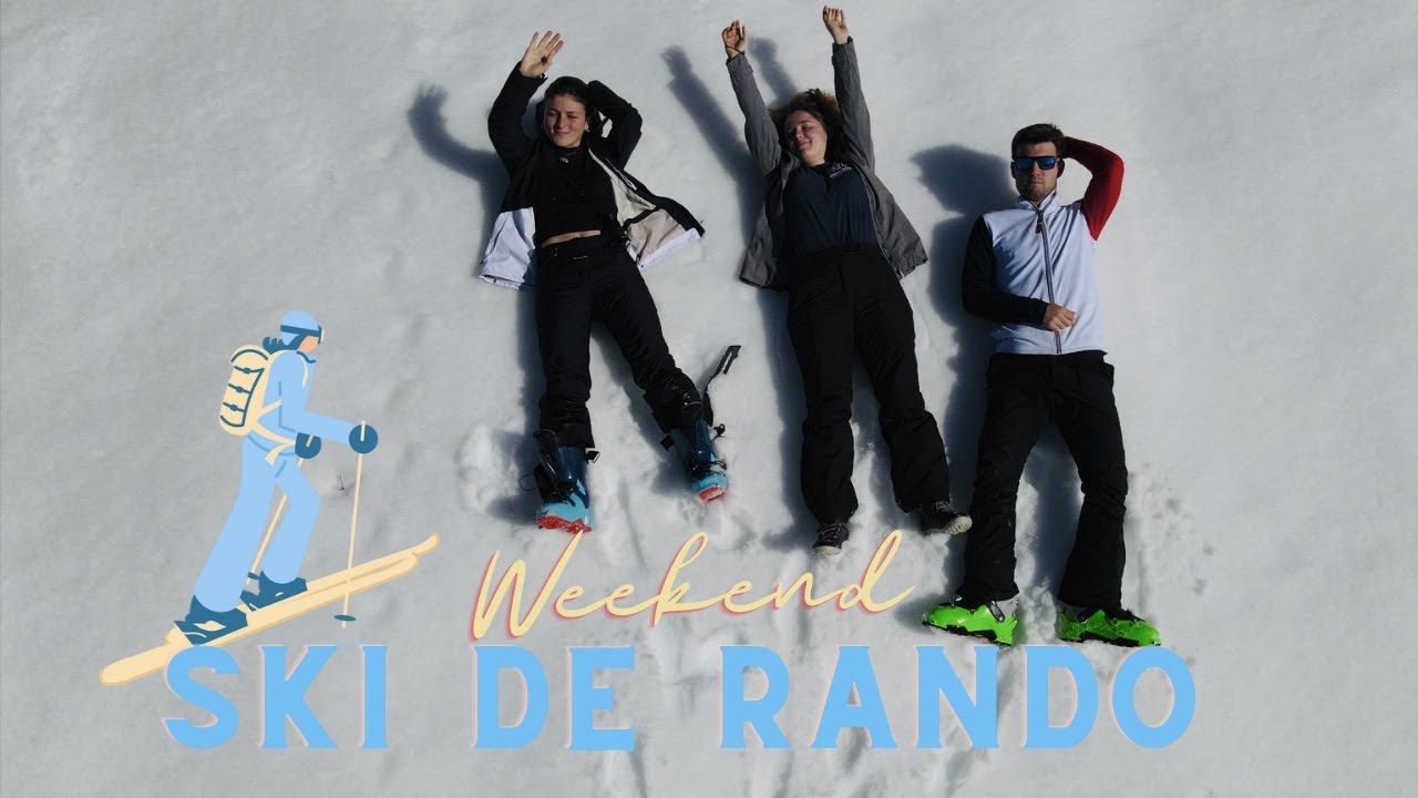 Première sortie en ski de rando avec Constance, Grégoire et Pierre !!
