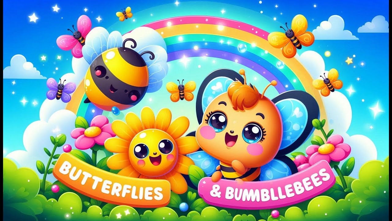 🌸🐝 Butterflies and Bumblebees – A Sweet Song About Pollinators for Kids! 🦋🎶