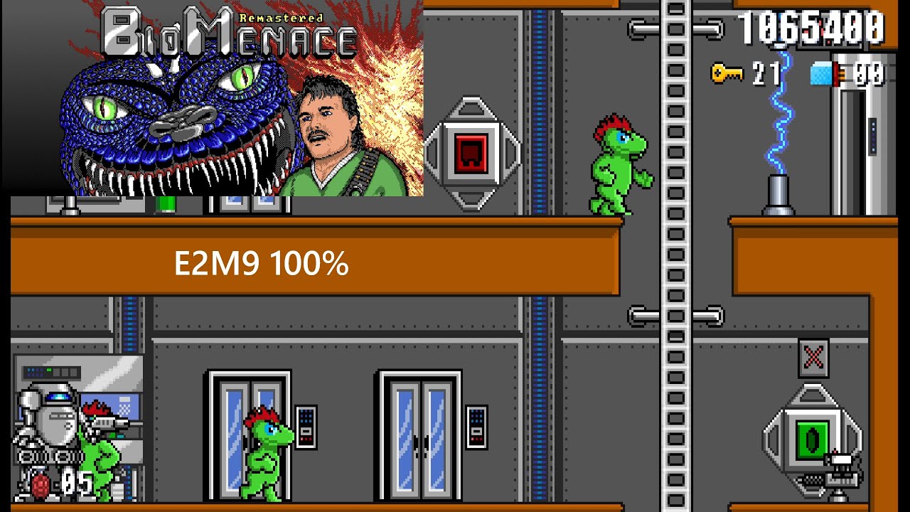 Bio Menace Remastered E2M9 Hard with commentary